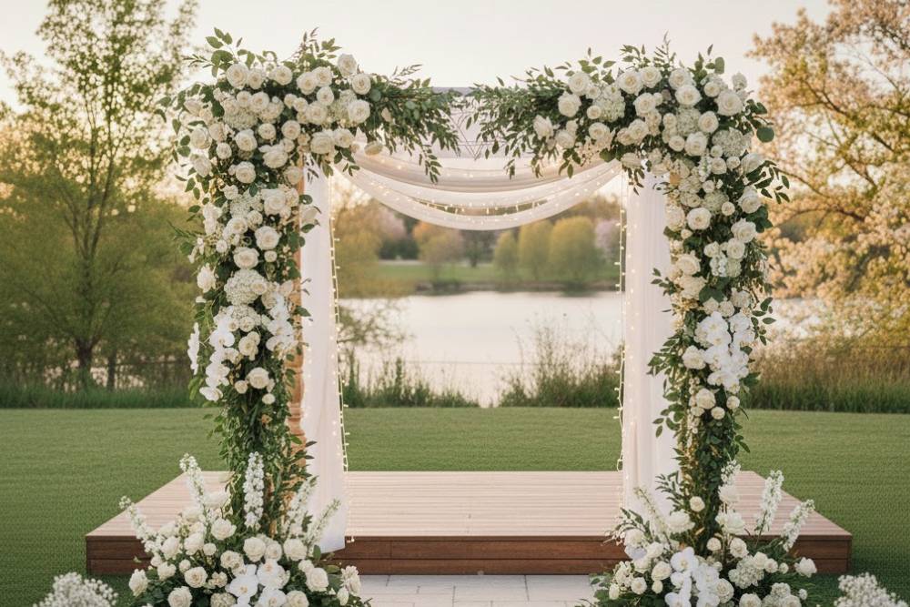 במה מעוצבת לחופה